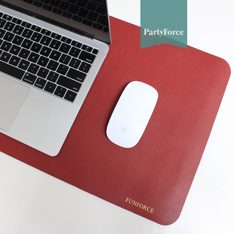 Customised Personalised Desk Pad, Office Desk Mat, PU Leather Desk Blotter, Laptop Desk Mat, Waterproof Desk