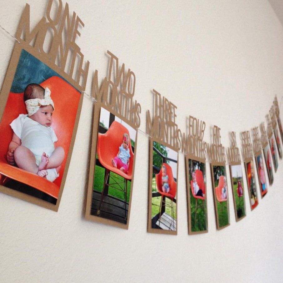 Photo Banner Garland - 12 Months