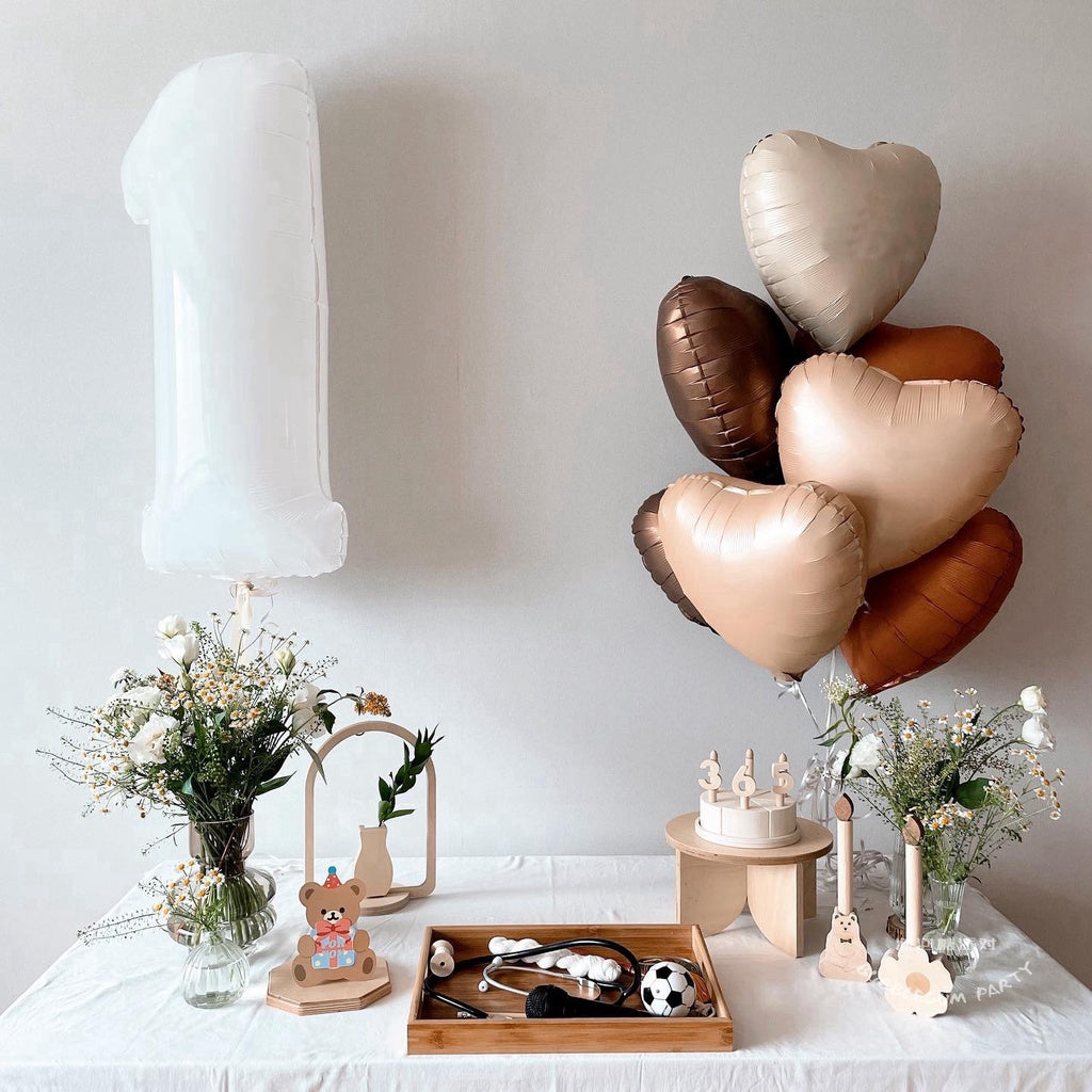 18 inch Cream Caramel Shape Foil Balloon