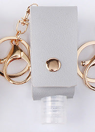 Hand Sanitiser Holder PU Leather with customised personalised name option