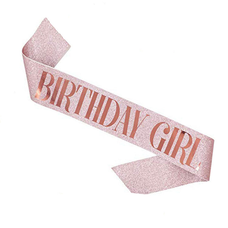 Birthday Girl Sash - Rose Gold