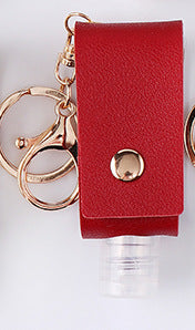 Hand Sanitiser Holder PU Leather with customised personalised name option