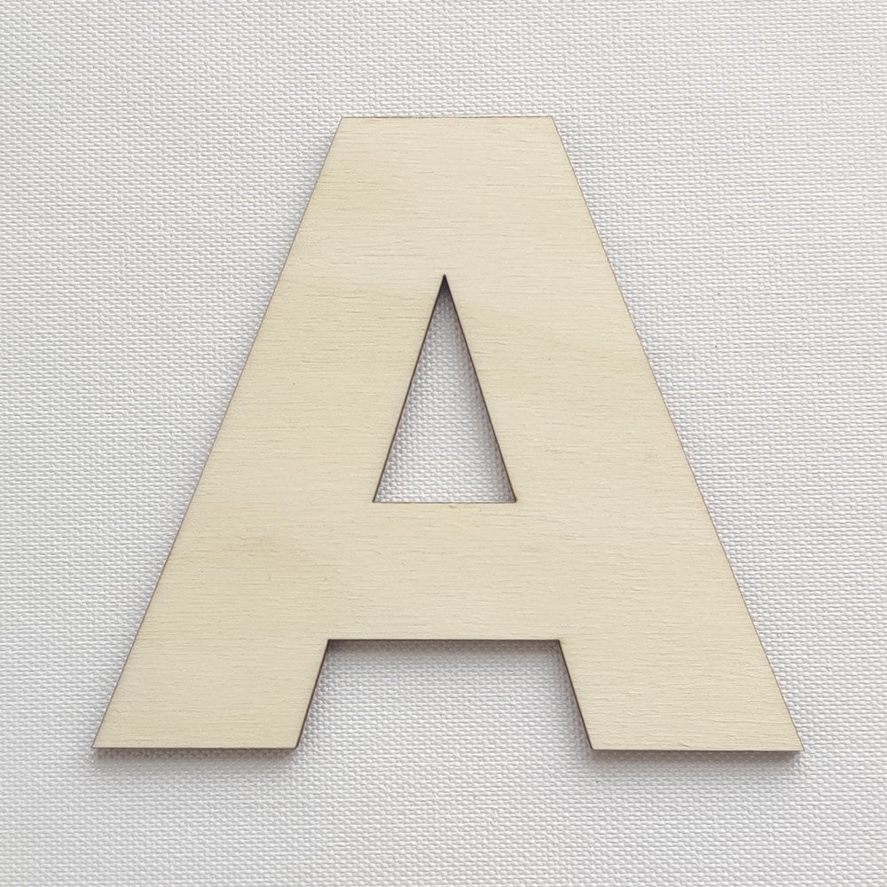 Simple Wooden Alphabet Letter