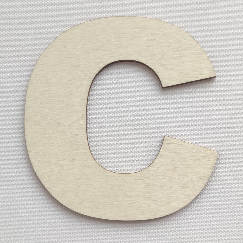Simple Wooden Alphabet Letter