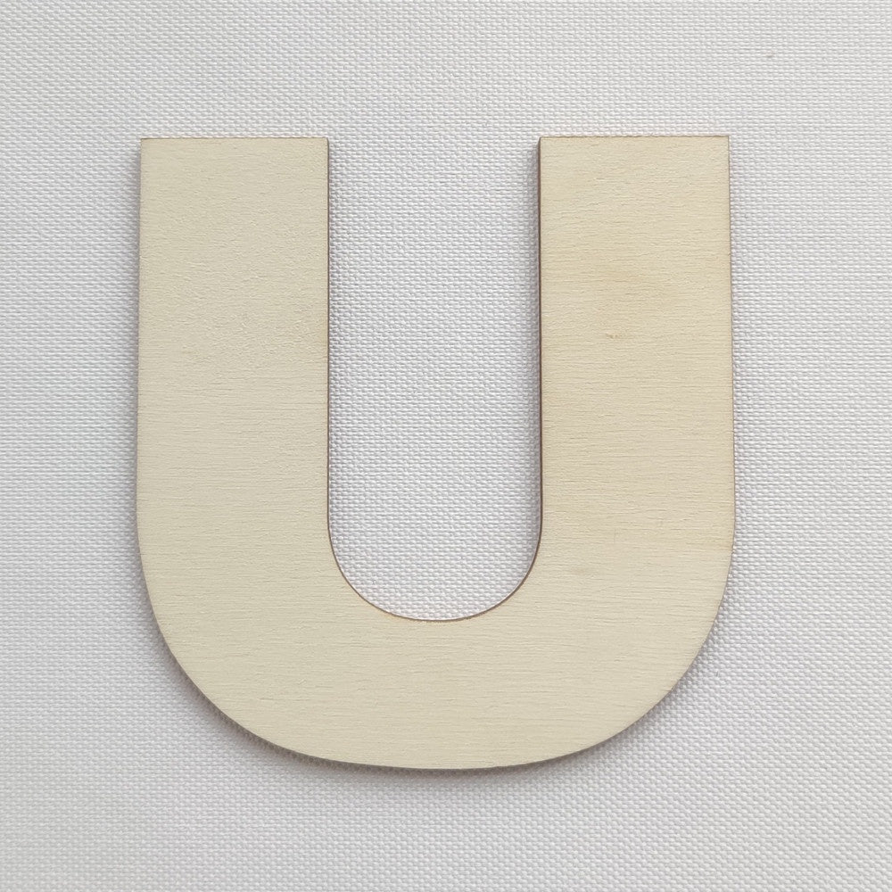Simple Wooden Alphabet Letter