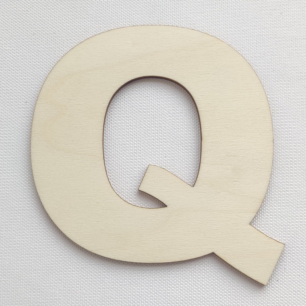 Simple Wooden Alphabet Letter