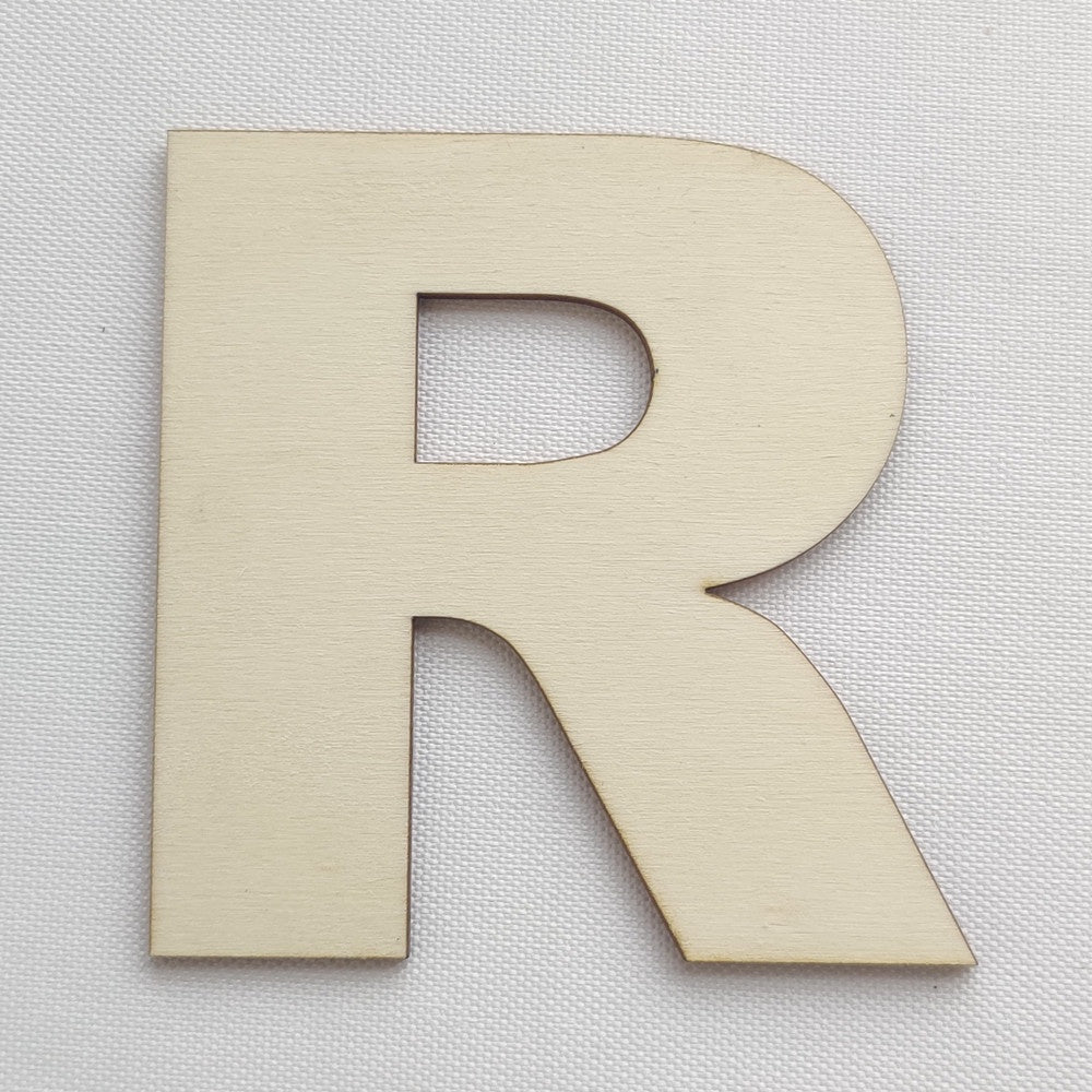 Simple Wooden Alphabet Letter