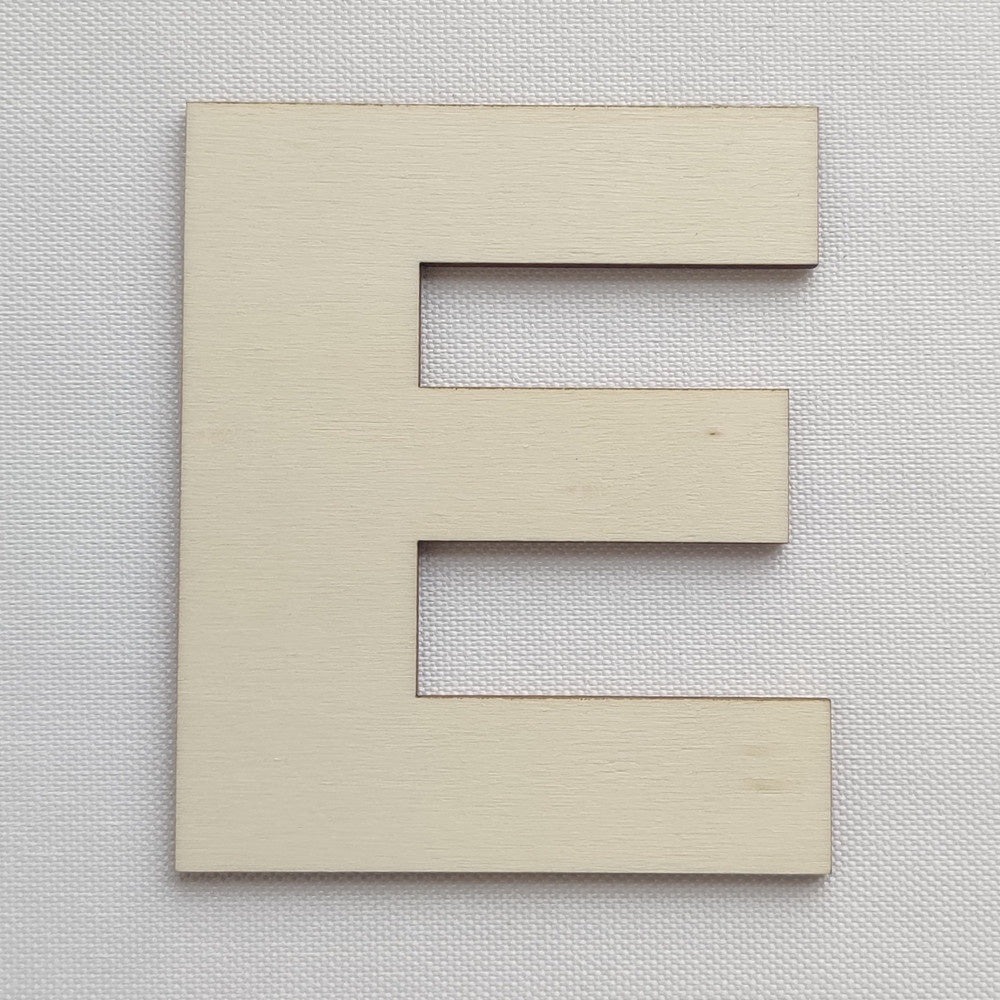 Simple Wooden Alphabet Letter