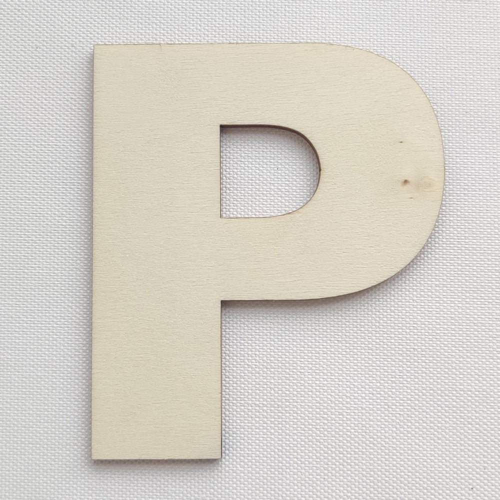 Simple Wooden Alphabet Letter