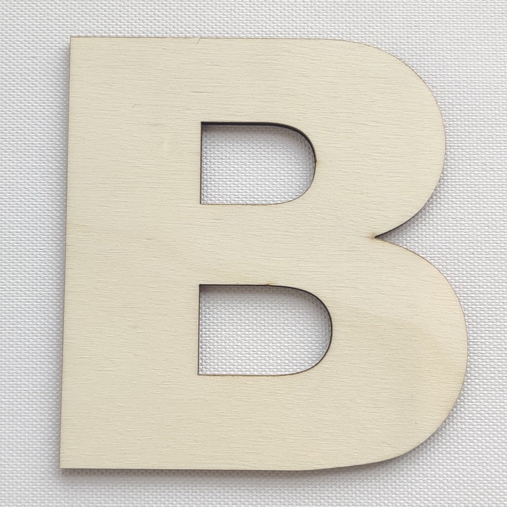 Simple Wooden Alphabet Letter