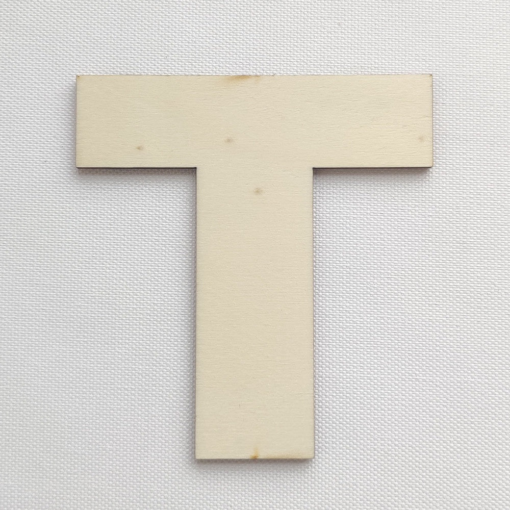 Simple Wooden Alphabet Letter