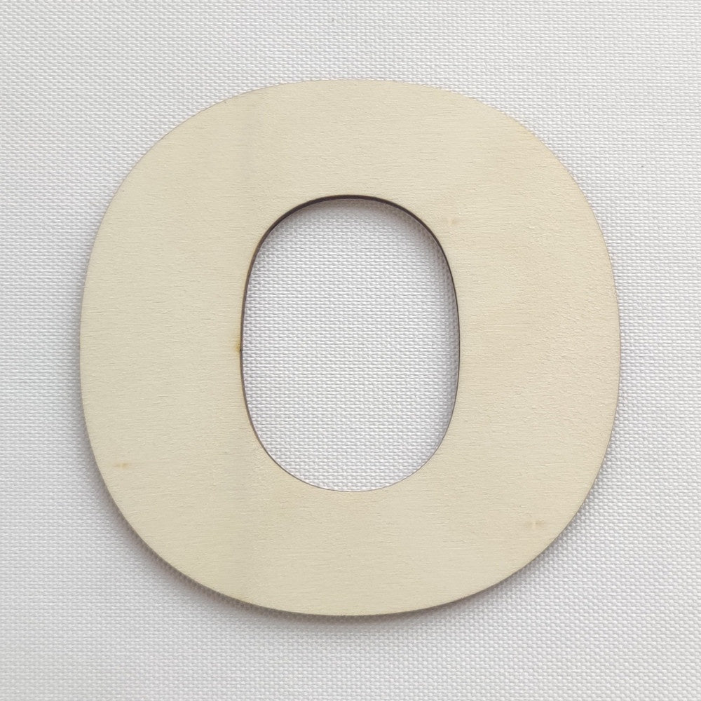 Simple Wooden Alphabet Letter