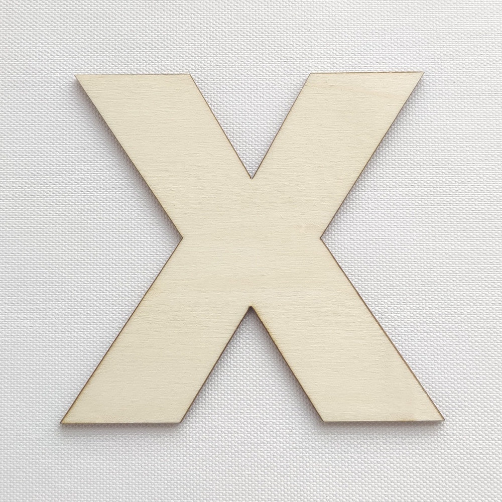 Simple Wooden Alphabet Letter