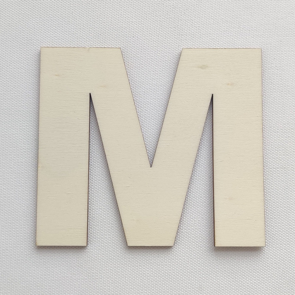 Simple Wooden Alphabet Letter