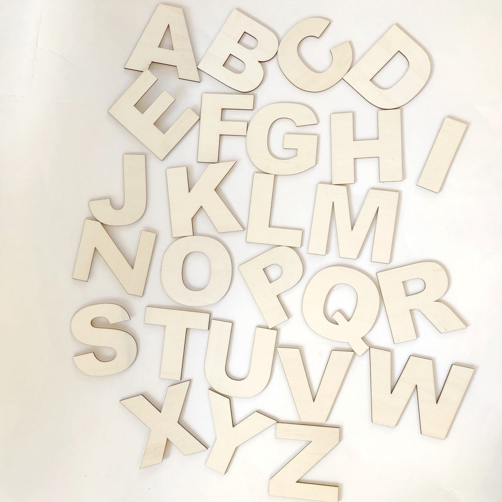 Simple Wooden Alphabet Letter