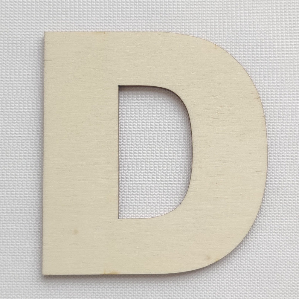 Simple Wooden Alphabet Letter