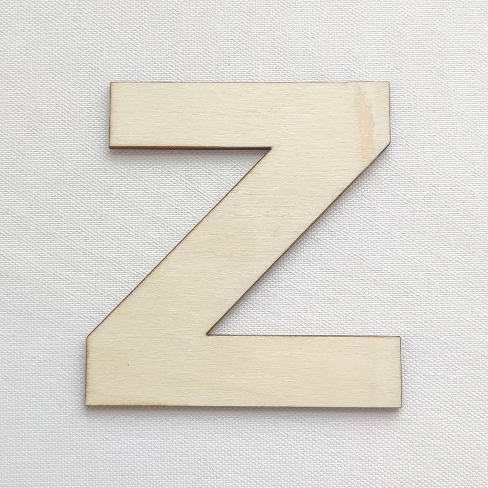 Simple Wooden Alphabet Letter
