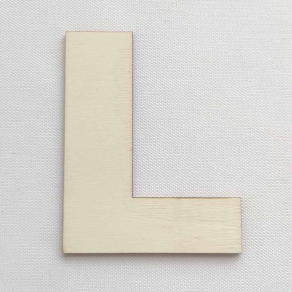 Simple Wooden Alphabet Letter