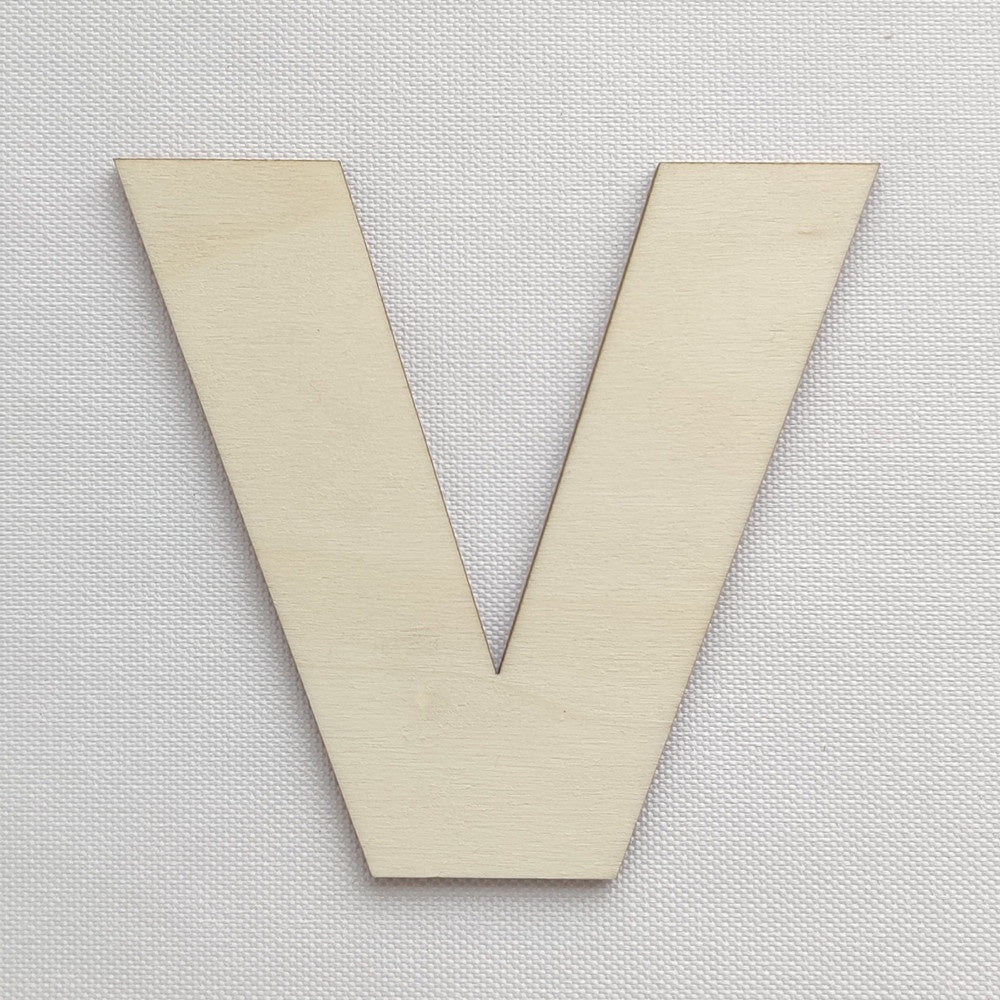 Simple Wooden Alphabet Letter