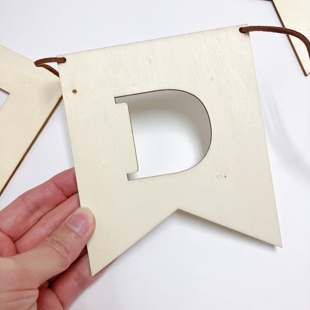 Hollow Wooden Custom Banner