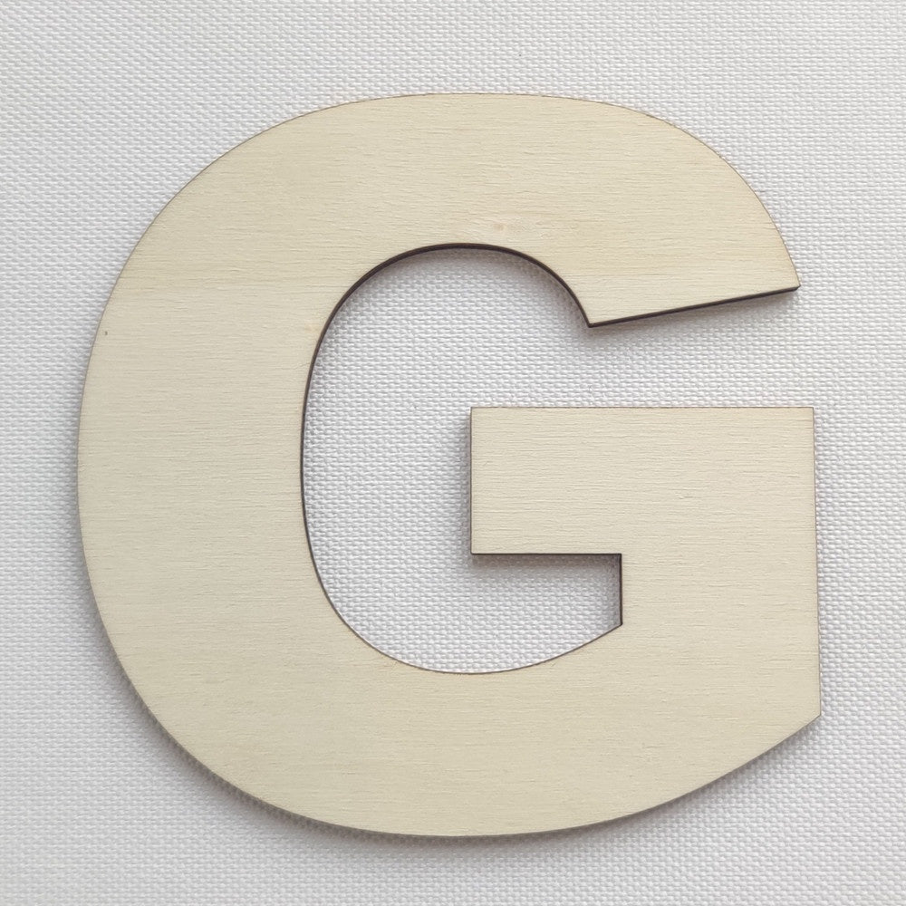 Simple Wooden Alphabet Letter