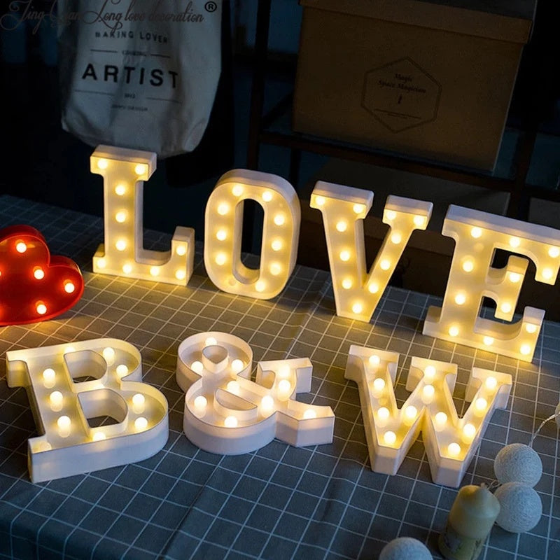 Marquee LED alphabet letters light
