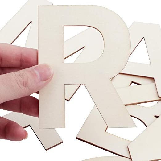 Simple Wooden Alphabet Letter