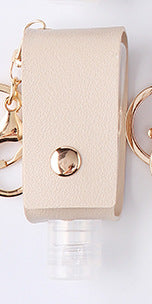 Hand Sanitiser Holder PU Leather with customised personalised name option