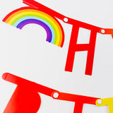 Happy Birthday Clip Banner - Rainbow