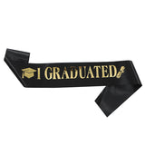 Graduation Sash (Black/Blue/White/Rose Gold)