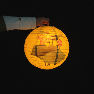 Round Antique Design Mid-Autumn Paper Lantern