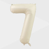 40 inch Cream Giant Number Foil Balloon