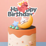 Dino Birthday Cake Cupcake Topper