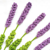 Knitted Woven Lavender Handmade Flower