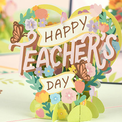 3D Teacher's Day Greeting Gift Card