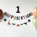 2 Lines Dino Birthday Banner Dinosaur theme