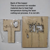 [SG Seller] - Birthday 100days number wooden cake topper