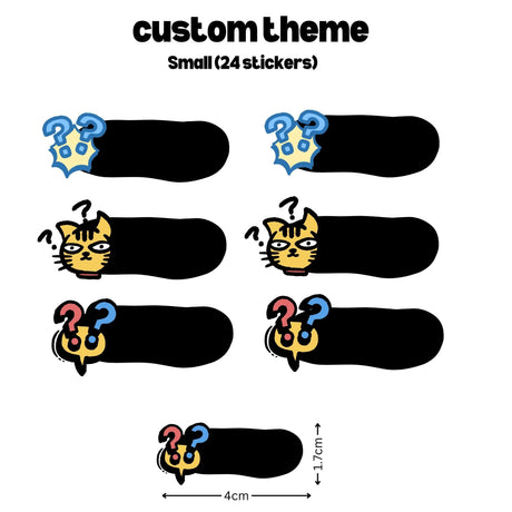 [ Sticker ] Personalised Waterproof Name Sticker Set