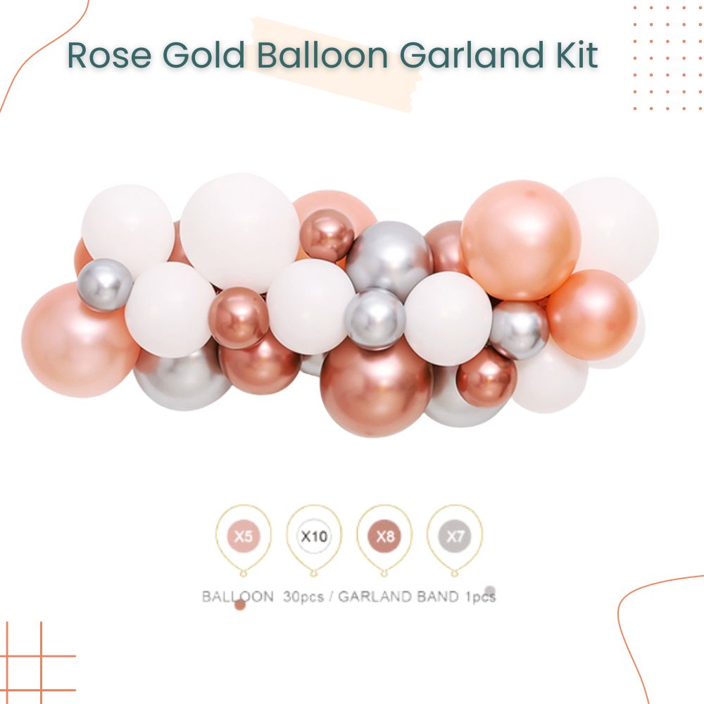 2m Rose Gold Garland Kit