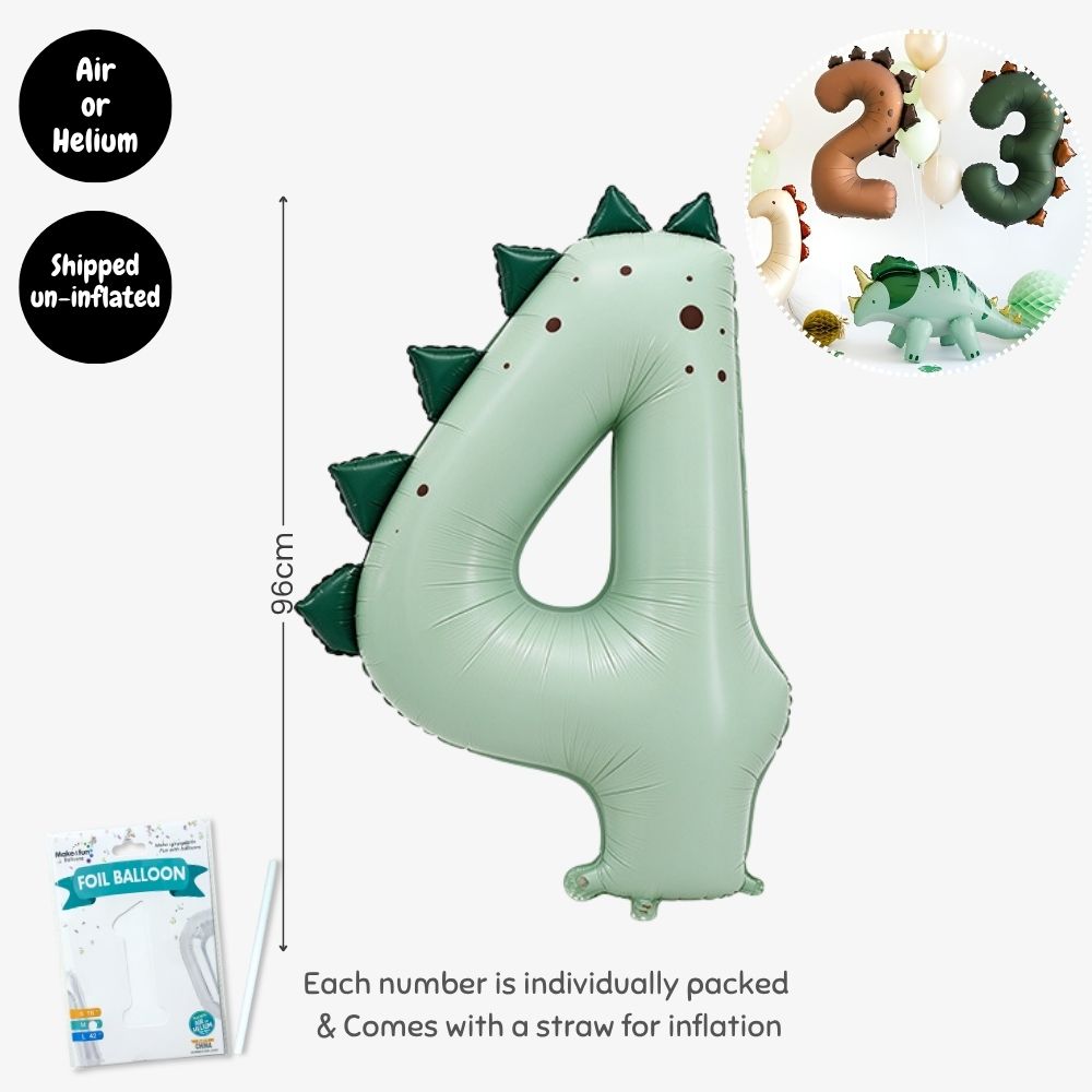 Personalised Dinosaur Theme Birthday Balloon Party Balloon Banner Decoration