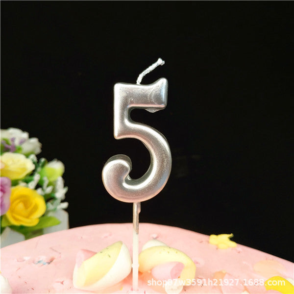 Minimalist Number candle