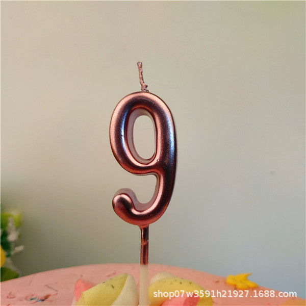 Minimalist Number candle