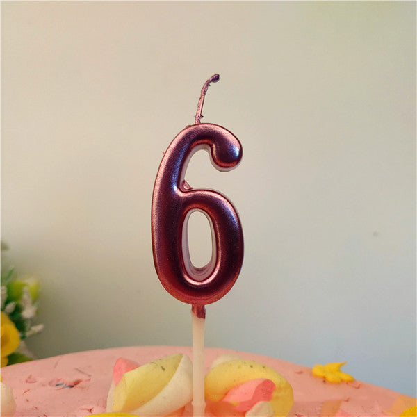 Minimalist Number candle