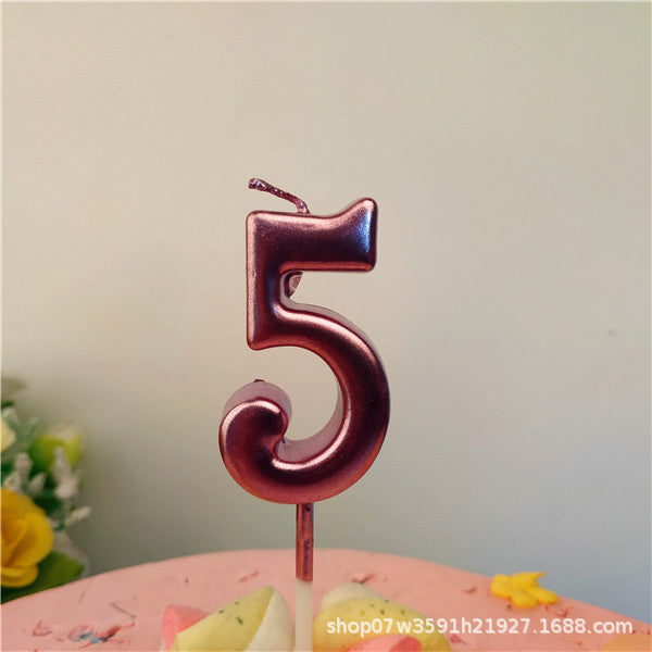 Minimalist Number candle