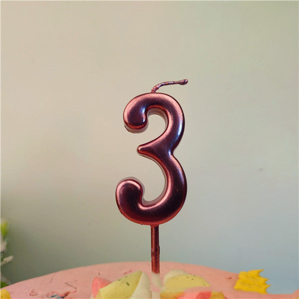 Minimalist Number candle