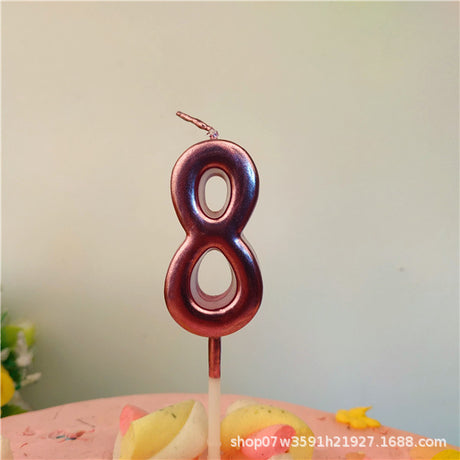 Minimalist Number candle