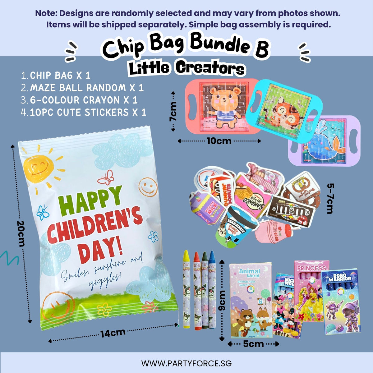 Children’s Day Chip Bag Bundle B – Little Creators