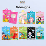 Cute Cartoon Tattoo Sticker Set