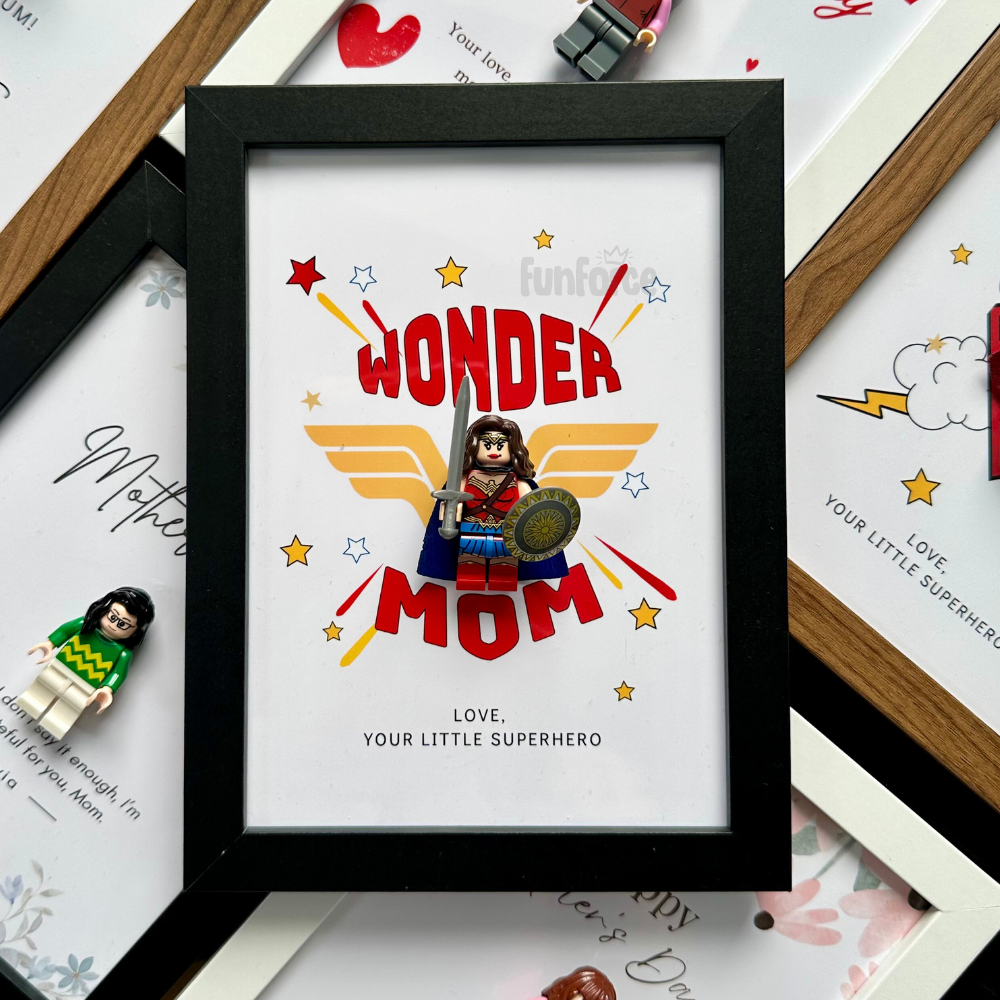 [Wonder Mom] Mother's Day Minifigure Photo Frame