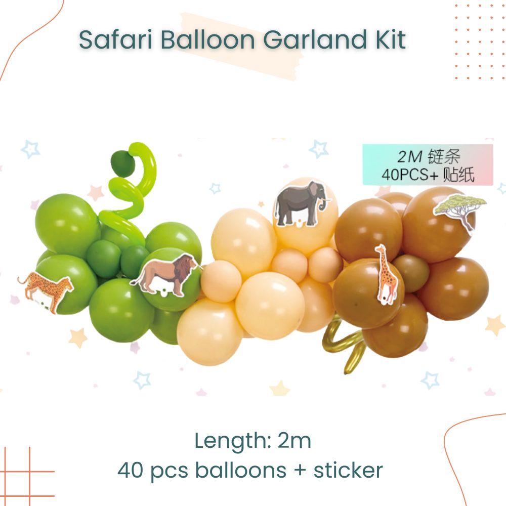 2m Safari Theme Garland Kit